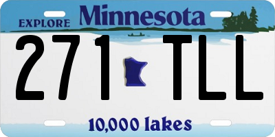MN license plate 271TLL