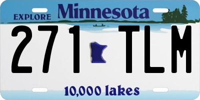 MN license plate 271TLM