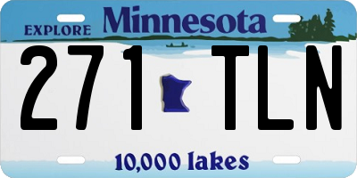 MN license plate 271TLN