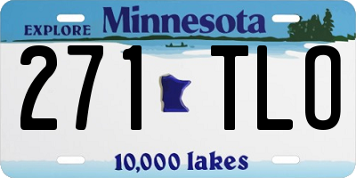 MN license plate 271TLO