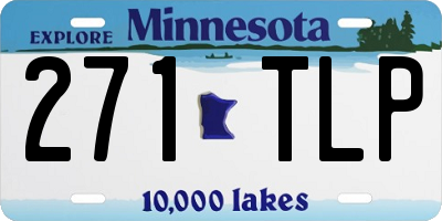 MN license plate 271TLP