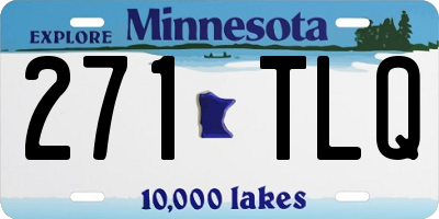 MN license plate 271TLQ