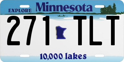 MN license plate 271TLT