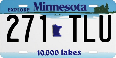 MN license plate 271TLU