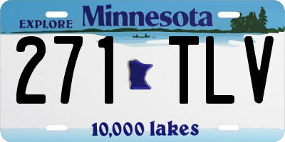 MN license plate 271TLV