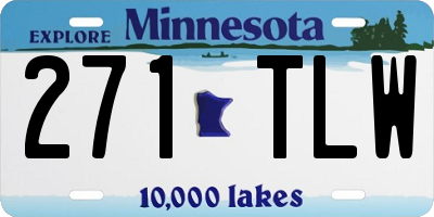 MN license plate 271TLW