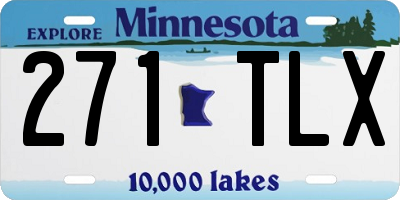 MN license plate 271TLX