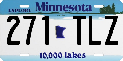 MN license plate 271TLZ