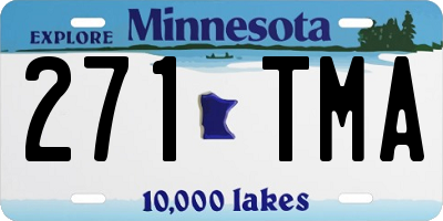 MN license plate 271TMA