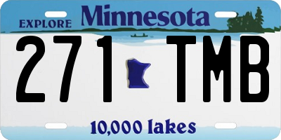 MN license plate 271TMB