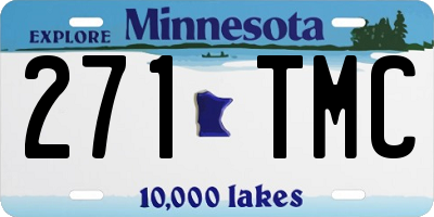 MN license plate 271TMC