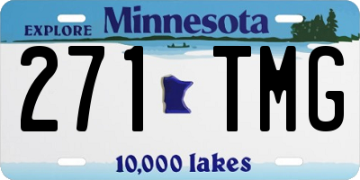 MN license plate 271TMG