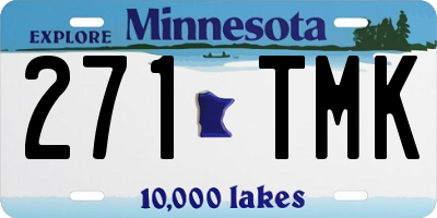 MN license plate 271TMK