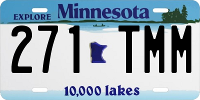 MN license plate 271TMM
