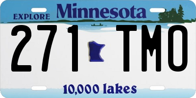 MN license plate 271TMO