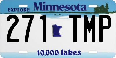 MN license plate 271TMP