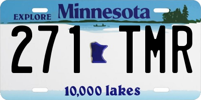 MN license plate 271TMR