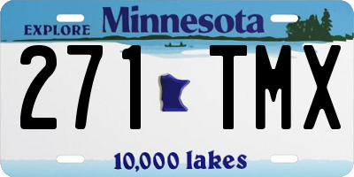 MN license plate 271TMX
