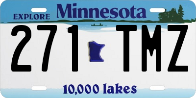 MN license plate 271TMZ
