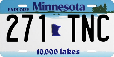 MN license plate 271TNC