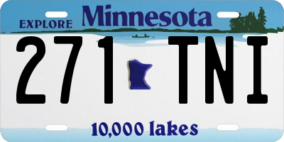MN license plate 271TNI