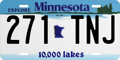 MN license plate 271TNJ