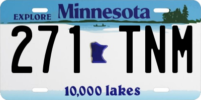 MN license plate 271TNM