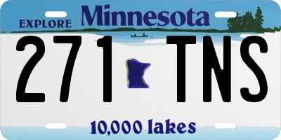 MN license plate 271TNS