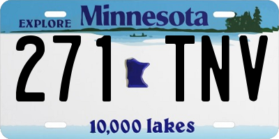 MN license plate 271TNV