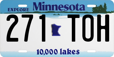 MN license plate 271TOH