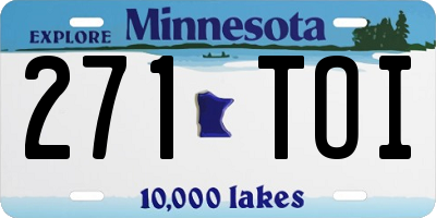 MN license plate 271TOI