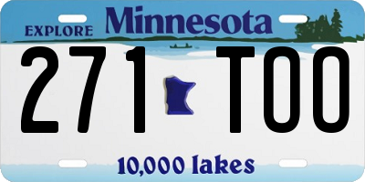 MN license plate 271TOO
