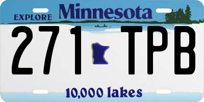 MN license plate 271TPB