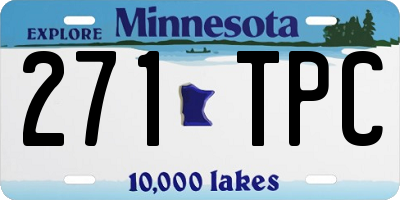 MN license plate 271TPC