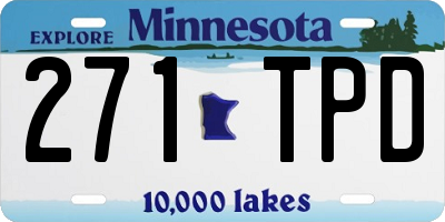MN license plate 271TPD