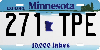 MN license plate 271TPE