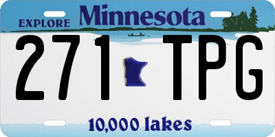 MN license plate 271TPG