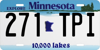 MN license plate 271TPI