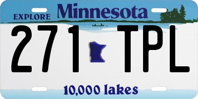 MN license plate 271TPL
