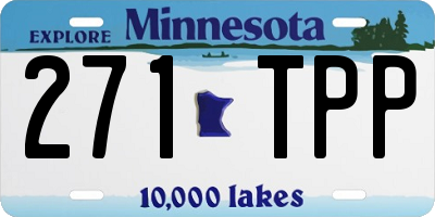 MN license plate 271TPP