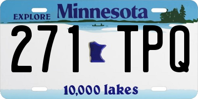 MN license plate 271TPQ