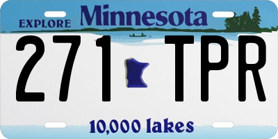 MN license plate 271TPR