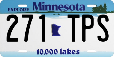 MN license plate 271TPS