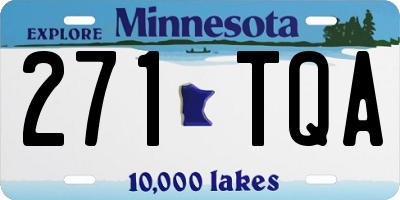 MN license plate 271TQA