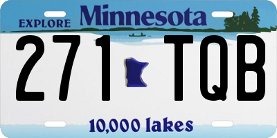 MN license plate 271TQB