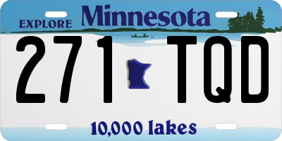 MN license plate 271TQD