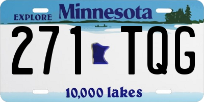 MN license plate 271TQG