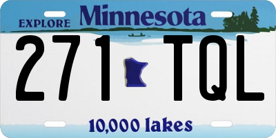 MN license plate 271TQL