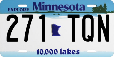 MN license plate 271TQN