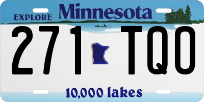 MN license plate 271TQO